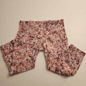 Lululemon Size 12 Speed Up Crop 21" Blossom Spritz Multi